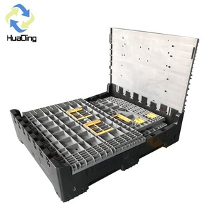 Huading Vận Chuyển Có Thể Gập Lại Pp 4-Cách Truy Cập Đóng Mở 1200X1000X1000Mm Cấp Thực Phẩm <span class=keywords><strong>Pallet</strong></span> Bin Số Lượng Lớn <span class=keywords><strong>Container</strong></span> - Product Image 6