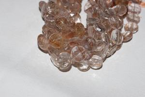 Cuentas de Briolette con forma de moneda de piedras preciosas de rutilo de cobre Natural de grado AAA para la fabricación de joyas, piedra de cuarzo al por mayor para el cabello - Product Image 3