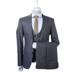 新款设计男士套装豪华品牌套装3件套装精英男士套装，出厂价出售，质量上乘