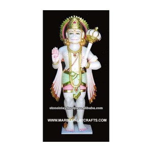 Statue de Hanuman en marbre - Product Image 1