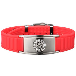 Pulsera de silicona de turmalina y germanio para hombre, joyería de moda con poder de equilibrio de iones, cristal, barata, venta al por mayor, D001 - Product Image 5