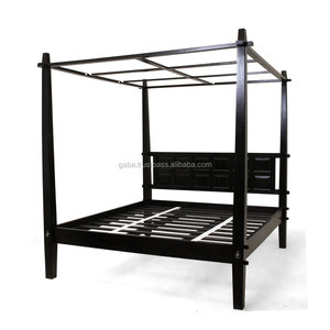 Silla de comedor de madera de teca maciza Aljer, diseño moderno hecho a mano, cartel pintado en negro no plegable, concepto de muebles para el hogar - Product Image 2