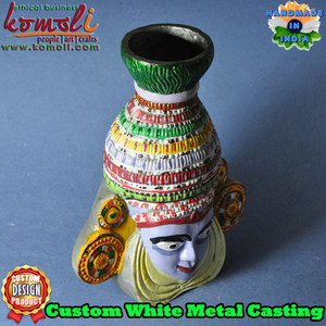 Ấn độ kim loại mặt Thủ công mỹ nghệ tùy chỉnh thiếc đúc trang trí nội thất điêu khắc, truyền thống tường nghệ thuật, handmade trang trí sản phẩm - Product Image 4