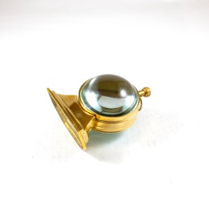 Durable Brass Nautical Analog Ball Clock Glass 2\" Table <b>Desk</b> <b>Shelf</b> Base for Office Christmas Graduation Handmade Corporate Gift - Product Image 5