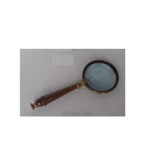 Men Gift Book Newspaper <b>Magnifier</b> Wooden Handle with Brass Inlay Premium <b>Magnifying</b> <b>Glass</b> for Reading Comfort - Product Image 6