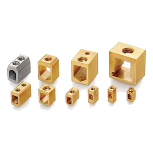 Connecteur d'estampage de métal de précision OEM Pièces électriques en laiton durables au prix de gros en vrac - Product Image 1