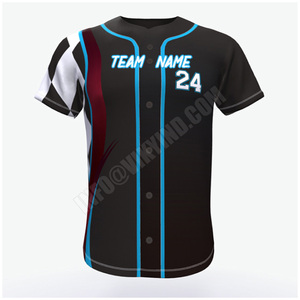 Venta al por mayor del OEM diseño personalizado sublimación impresa 100% poliéster uniformes de béisbol deportes de equipo - Product Image 1
