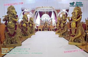 Pilier d'allée de mariage cristal avec Ganesha, décoration pour thème d'entrée de mariage, Hall de Banquet et de fête - Product Image 5