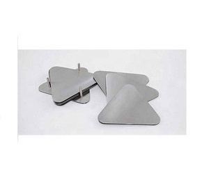 Sous-verre en acier inoxydable fait à la main à bas quantité minimale de commande prix d'usine avec support sous-verres en bois de noyer fabricant grossiste - Product Image 1