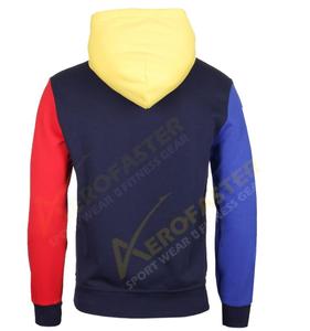 Logo personnalisé Vintage Pullover Sports Hoodie Jacket 100% Cotton Fleece Multi-Color Dot Pattern Anti-Shrink Digital Wholesale - Product Image 3