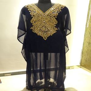 Abaya — caftan musulman, bleu Royal, dubaï, Abaya - Product Image 6