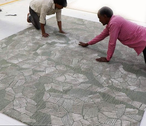 Custom Hand Tufted Loop Pile Cut Pile Luxury Modern Rugs Bespoke Area Sets Prayers <b>Kitchen</b> Office Handmade India - Product Image 4