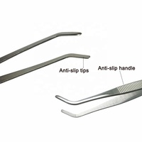 Pince de cuisine en acier inoxydable à pointes dentelées, écologique, lot de 3, pour chefs et professionnels médicaux, pince durable