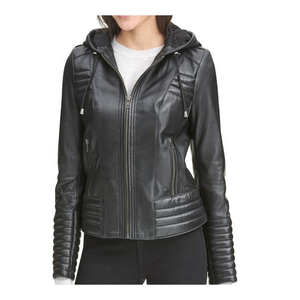 Chaqueta de moda de otoño invierno personalizable para mujer 100% poliéster estilo de cuero de oveja ropa de fábrica directa - Product Image 1