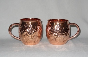 Premium Hot Sale Fancy Luxury New Design Premium Solid Copper Bar <b>Mug</b> with <b>Gold</b> Handle for Home Usage and Kitchen Parties Use - Product Image 3