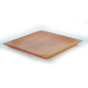 Plat à haricots carré en bois poli de couleur naturelle Style de décoration de la maison Artisanat en bois Boîtes en bois et panneaux muraux - Product Image 3