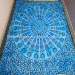 Nuevo Mandala redondo Color sólido Impreso Sábanas de algodón/Tapiz para colgar en la pared Venta al por mayor de La India - Product Image 5