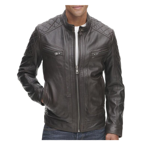 Chaqueta de cuero para hombre de calidad superior Prendas de abrigo de moda para una durabilidad cómoda y estilo clásico Diseñado por Biker Team - Product Image 1