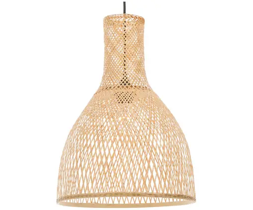 Vendita calda di fanerogame di vimini tessuto paralumi da soffitto artigianato all'ingrosso pendente luce decorativa in Rattan paralumi