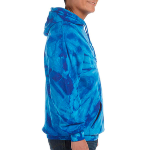 OEM Vintage de gran tamaño de los hombres de cremallera Sudadera con capucha de manga larga Tie-Dye estampado impermeable ecológico de poliéster/algodón - Product Image 6