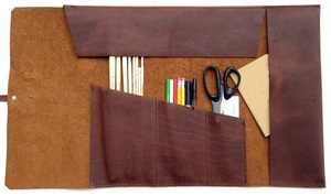 หนังแท้กรณีปากกา/ขายส่งหนังแท้ปากกากล่อง/หลายผู้ถือปากกากรณีปากกา - Product Image 3