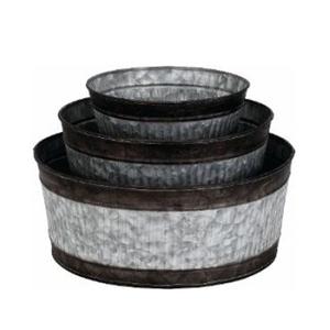 SPRING ANTIQUE GALVANIZED OVAL TUB HOME & GARDEN DECORATION COPPER PLANTS POT ANTIQUE COPPER PLANTER POT - Product Image 4