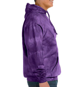 Sweat à capuche pour homme avec logo personnalisé Tie Dye, 280 g/m², polyester/coton, molleton tricoté, imprimé numérique, fermeture éclair, imperméable et écologique - Product Image 6