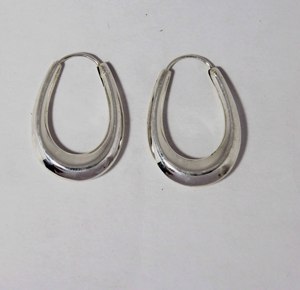 คุณภาพที่ดีที่สุดทำด้วยมือ925เงินสเตอร์ลิงต่างหูห่วงเครื่องประดับสไตล์คลาสสิกสำหรับผู้หญิงเด็กผู้หญิงสำหรับงานแต่งงานของขวัญที่สมบูรณ์แบบ - Product Image 2