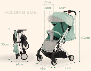 Hot Bán Xách Tay Linen Xe Đẩy Em Bé Trọng Lượng Nhẹ Dễ Dàng Tự Đứng Ngả tựa lưng Nhỏ Gấp Thiết Kế Cho Thoải Mái - Product Image 5