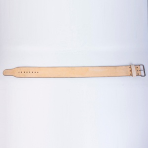 เข็มขัดหนังวัวแท้พร้อมหัวเข็มขัดเหล็กเข็มขัดง่ามยกน้ำหนักระดับพรีเมียม - Product Image 4