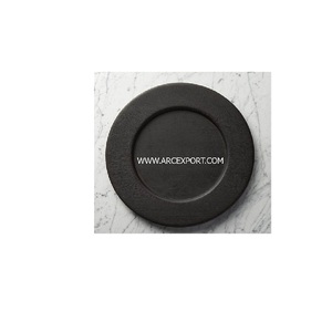 Assiettes de présentation noires mates, nouveau design élégant, décoration de luxe, meilleure qualité, vente en gros, vaisselle plaquée - Product Image 1