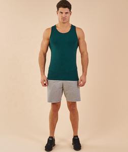 Professional Grade Mens Muscle Fitness Sleeveless Vest Gym Athletic <b>Tank</b> <b>Top</b> Breathable Cotton Spandex Workouts Printed Knitted - Product Image 2