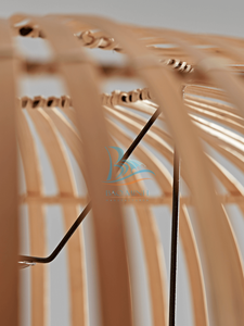 โป๊ะไฟไม้ไผ่ทอแบบมือถือเป็นมิตรกับสิ่งแวดล้อม - Product Image 3