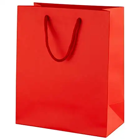 أكياس غداء ورقية للبيع بالجملة حقائب حمل بنية مطبوعة مخصصة محمولة للهدايا رخيصة الثمن