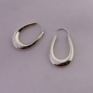 คุณภาพที่ดีที่สุดทำด้วยมือ925เงินสเตอร์ลิงต่างหูห่วงเครื่องประดับสไตล์คลาสสิกสำหรับผู้หญิงเด็กผู้หญิงสำหรับงานแต่งงานของขวัญที่สมบูรณ์แบบ - Product Image 4