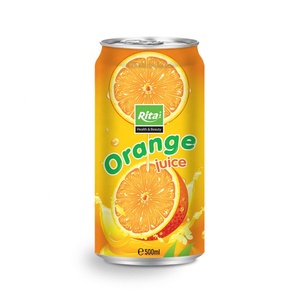 Zumo de fruta de alta calidad de 330ml hecho en Vietnam bueno para la piel y el cabello puré jugo de naranja enlatado - Product Image 2