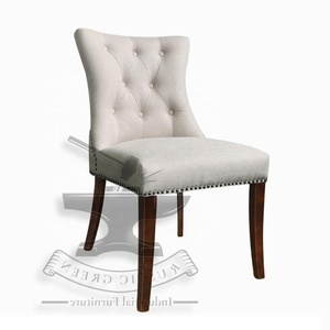 Silla de comedor de tela con respaldo de ala Vintage, muebles de restaurante de larga duración para sala de estar, supermercado, taller, Hospital - Product Image 1