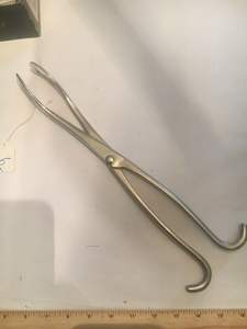 Forceps Obstétricaux Instruments Chirurgicaux Vétérinaires Acier Inoxydable Équipement Vétérinaire Mahersi - Product Image 2