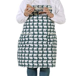 Tablier de cuisine à rayures blanches et noires Tablier de cuisine damassé 100% coton exporté d'Inde - Product Image 6