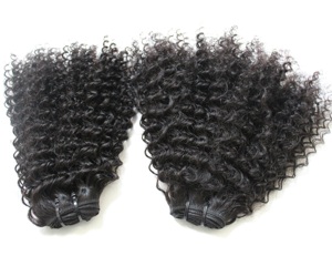 ผมเรมีผมคนสีธรรมชาติสำหรับต่อผมคนผมหยิกเป็นลอนสวย - Product Image 5