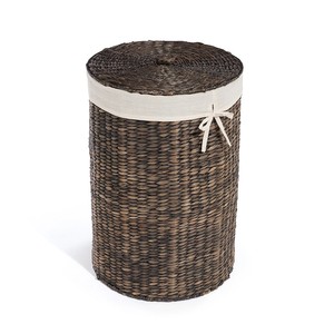 Panier de rangement en jacinthe d'eau naturel tissé à la main, rustique, en gros à prix compétitif et en grande quantité - Product Image 4