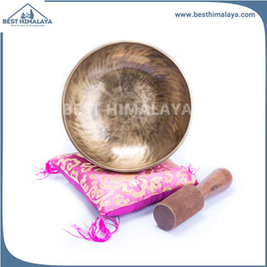 Cuencos Cantores de latón de calidad superior de Himalaya, regalos de recuerdo con logotipo chapado personalizado antiguo, tallado religioso grabado éticamente - Product Image 3