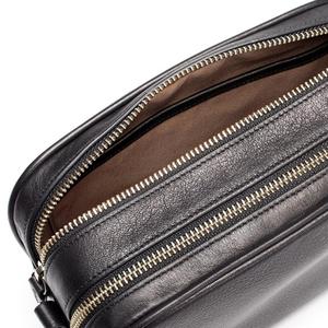 Genuine Leather Double Zipper <b>Camera</b> <b>Bag</b> - Product Image 5