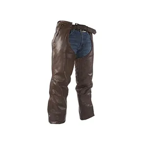 Top Grade Brown Leather Chap Leather Trousers Pants Horse Riding Full Chaps Mixed Color Sale