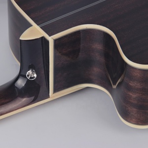 Diapasón de madera de caoba hecho a mano, <span class=keywords><strong>guitarra</strong></span> acústica de fibra de carbono, 41 pulgadas - Product Image 6