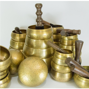 Bols chantants religieux en bronze, gravure sur le thème du bouddhisme, impression personnalisée, décoration d'intérieur, prix bas, cuivre en laiton découpé - Product Image 1