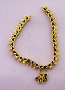 Boucles d'oreilles en saphir bleu et perle plaqué or, pendentifs et collier, ensemble de bijoux, 29.30g, livraison gratuite - Product Image 3