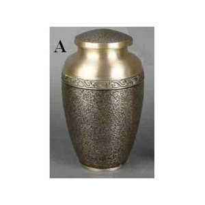 Urna de cremación de aluminio en línea más vendida Urna de cremación funeraria de metal de Fuego Azul adulto para Ashe humano - Product Image 1