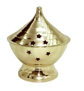 หัวเผาเครื่องหอมทองเหลืองดีไซน์ทันสมัย - Product Image 1