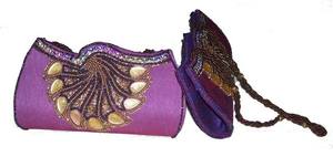 Indian Handmade Embroidery Ethnic Wedding Gift Party Bags Wrist Handbag <b>Small</b> Beaded Sequin Clutch Hand <b>Purse</b> - Product Image 4